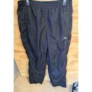 Men's New Balance Windbreaker Pants Large Black